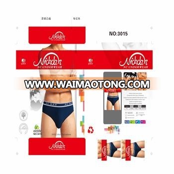 high quality 95%cotton 5%Elastane men's boxer briefs wholesale